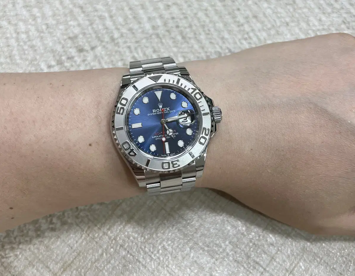 로렉스 신형 요트마스터1 청판40mm 126622스틸 영수증포함 국내풀셋