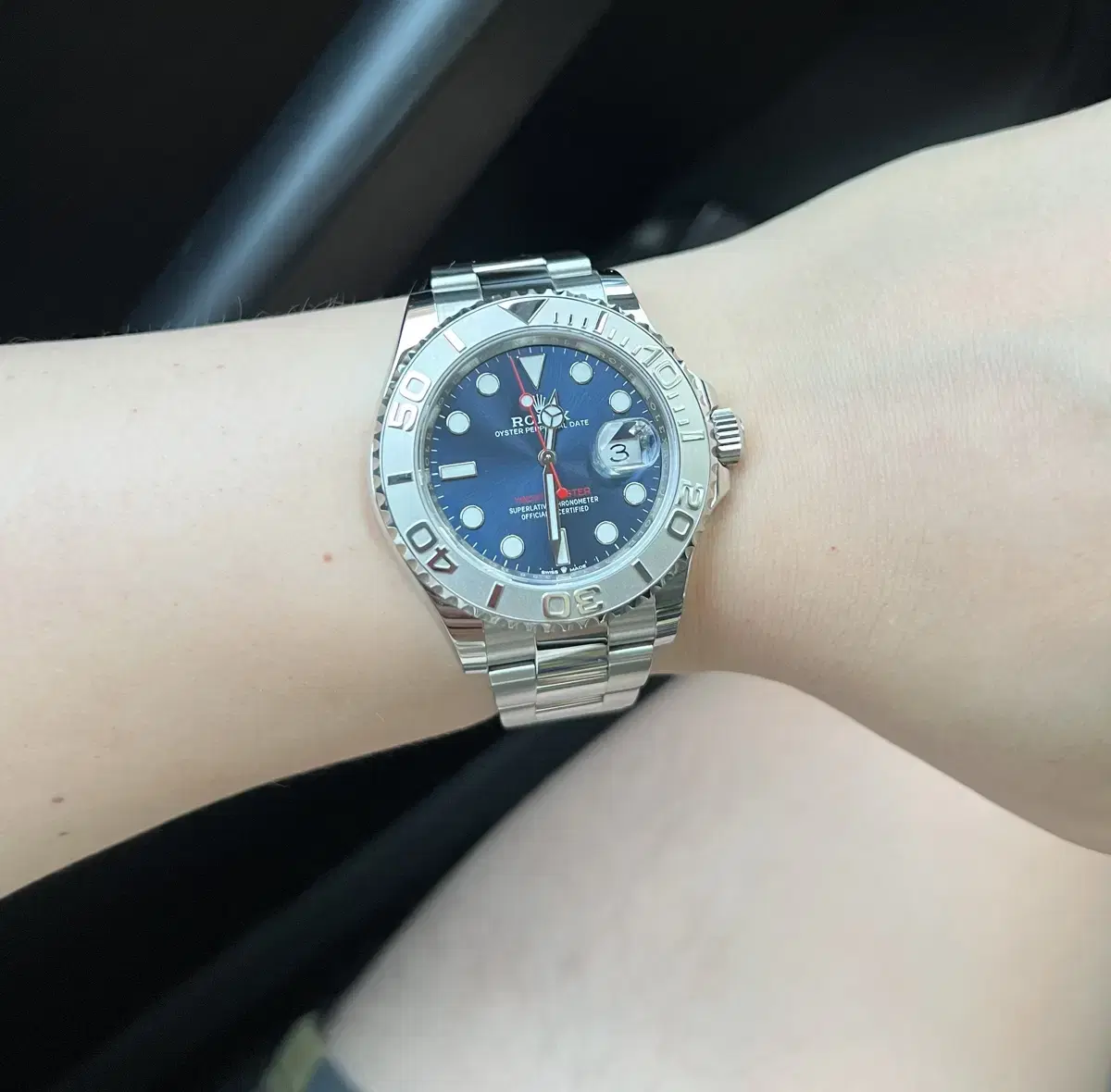 로렉스 신형 요트마스터1 청판40mm 126622스틸 영수증포함 국내풀셋