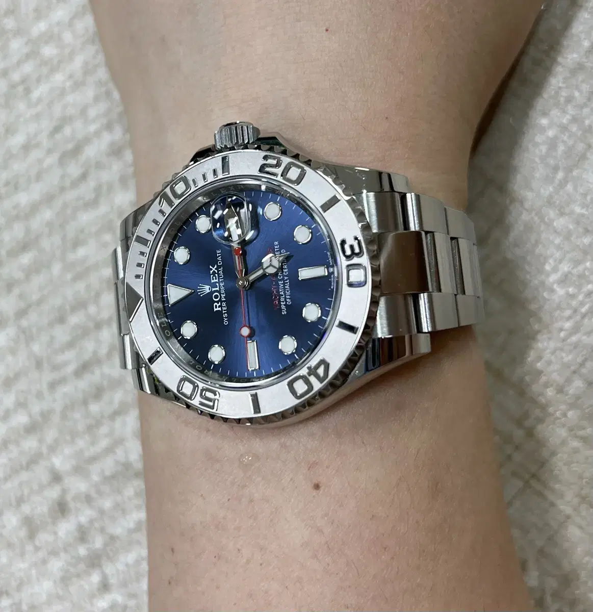 로렉스 신형 요트마스터1 청판40mm 126622스틸 영수증포함 국내풀셋