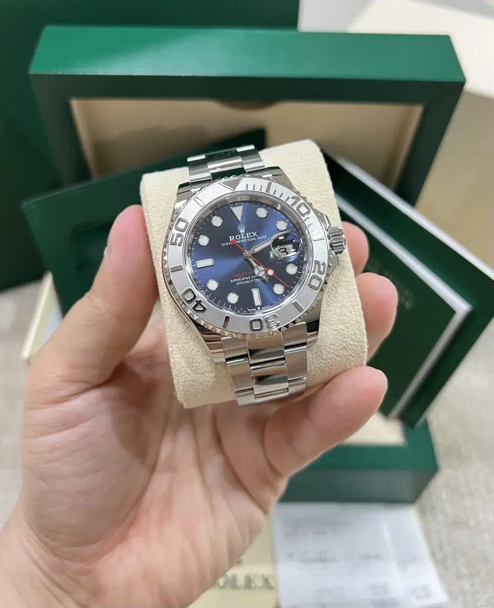 로렉스 신형 요트마스터1 청판40mm 126622스틸 영수증포함 국내풀셋